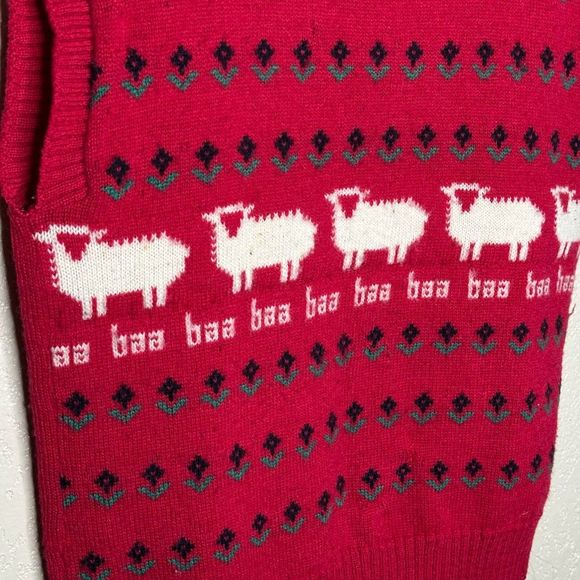 Vintage 80s Pendleton Wool Sheep Vest Small - Picture 3 of 5